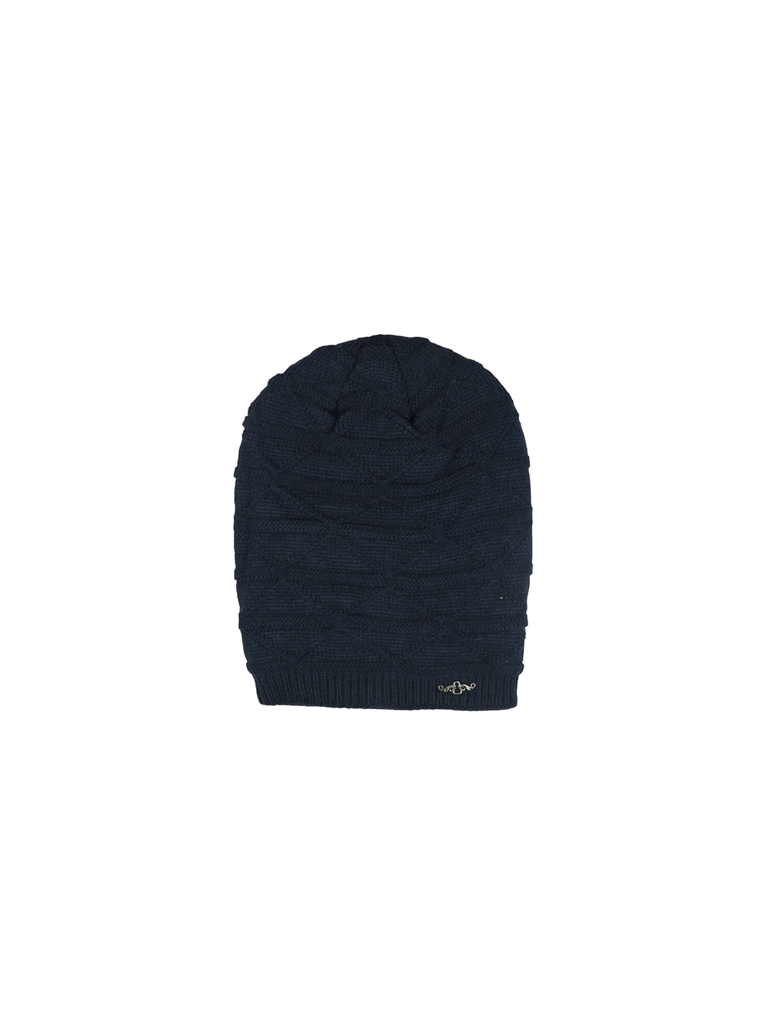 iSWEVEN Unisex Blue Solid Beanie Price in India