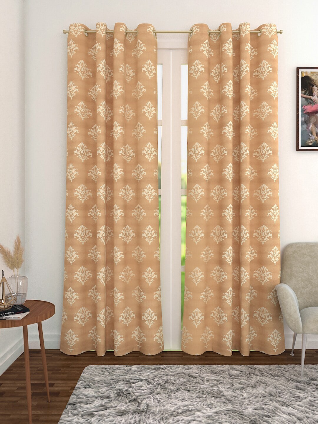 Soumya Beige Single Long Door Curtain Price in India