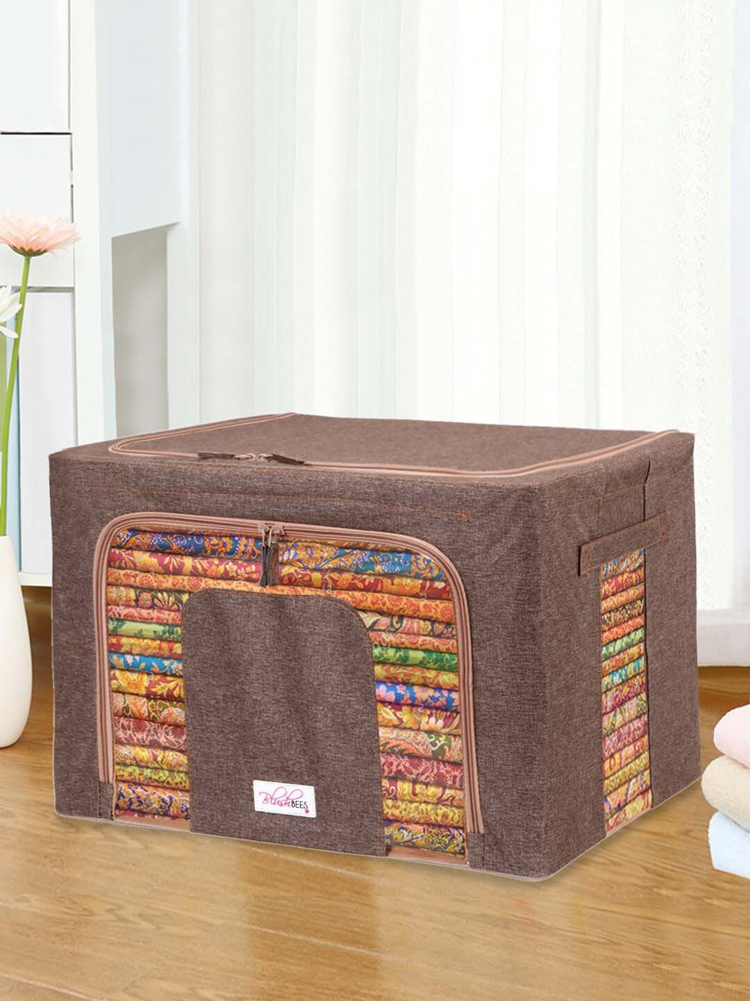 BlushBees Brown Solid Multi-Utility Wardrobe Organiser Price in India