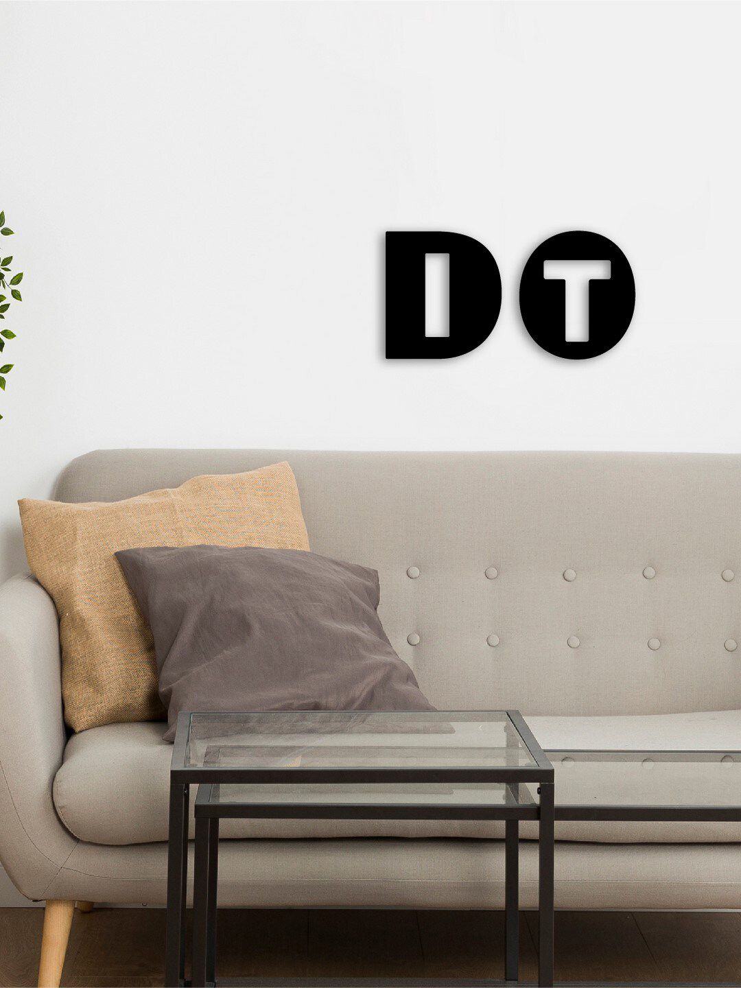 eCraftIndia "DO IT" Black Engineered Wood Wall Art Cutout, Ready to Hang Home Decor Price in India