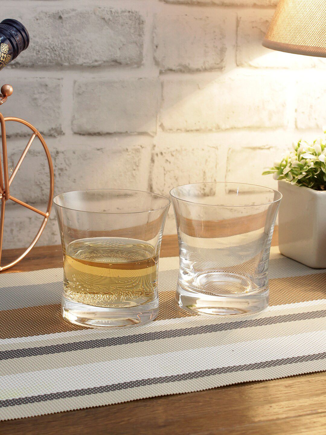 Bohemia Crystal Set Of 6 Transparent Grace Lead-Free Crystal Whiskey Glasses Price in India