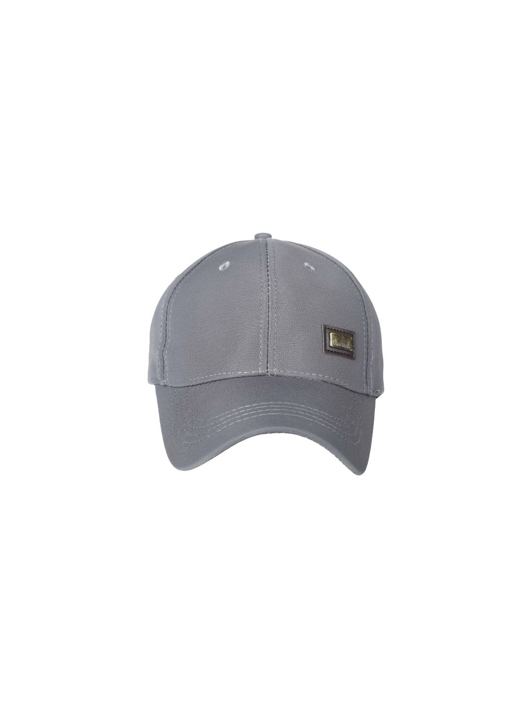 FabSeasons Unisex Grey Solid Baseball Cap Price in India