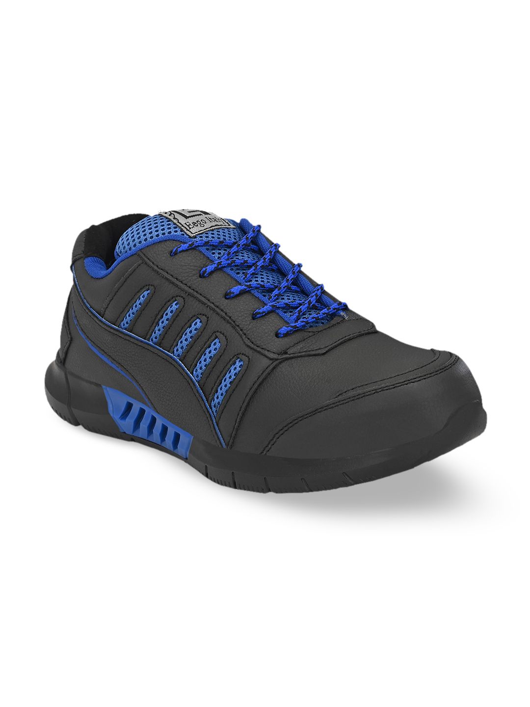 Eego Italy Men Black Leather Trekking Shoes