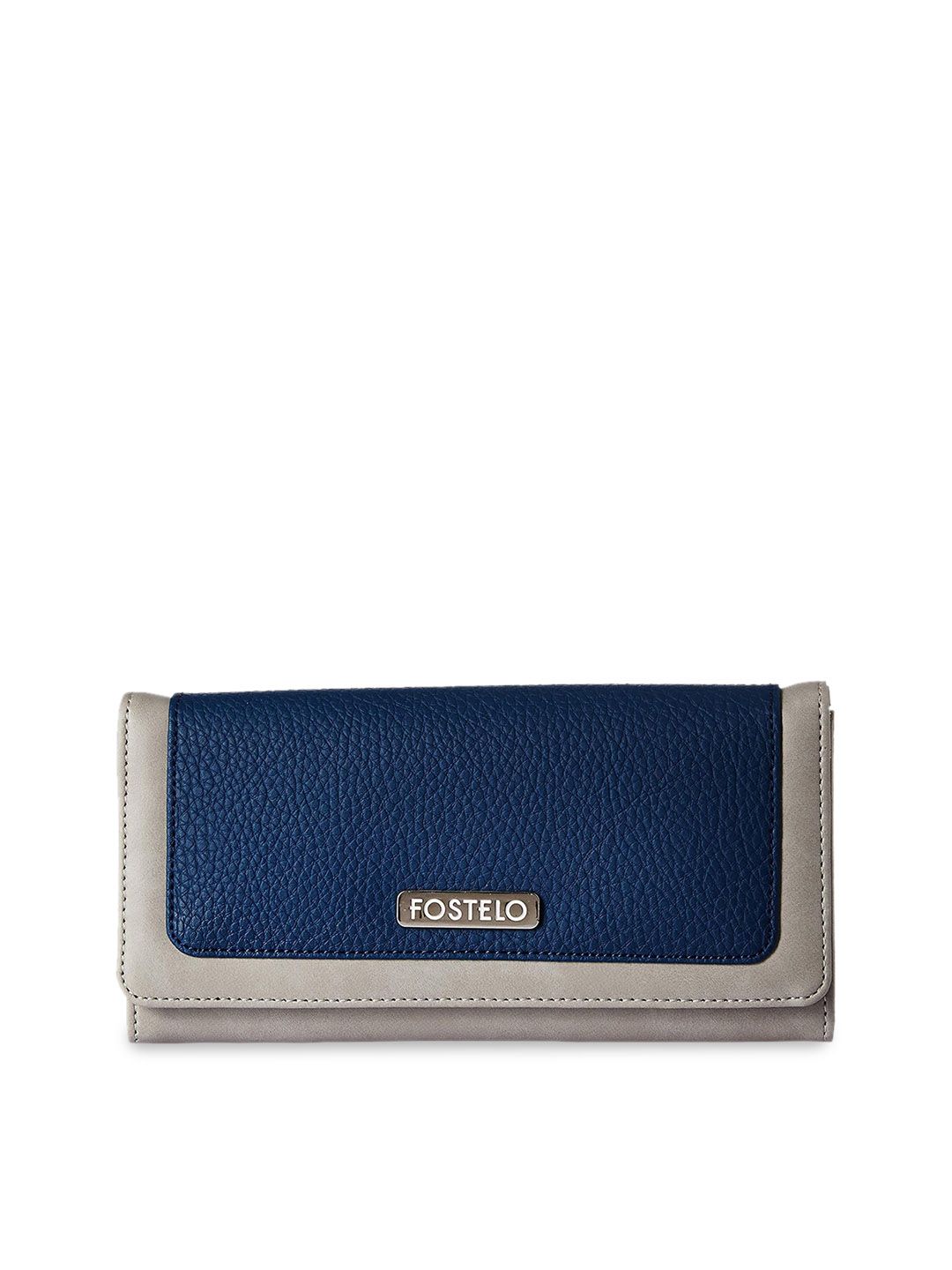 Fostelo Women Multicoloured & Blue Colourblocked Two Fold Wallet Price in India