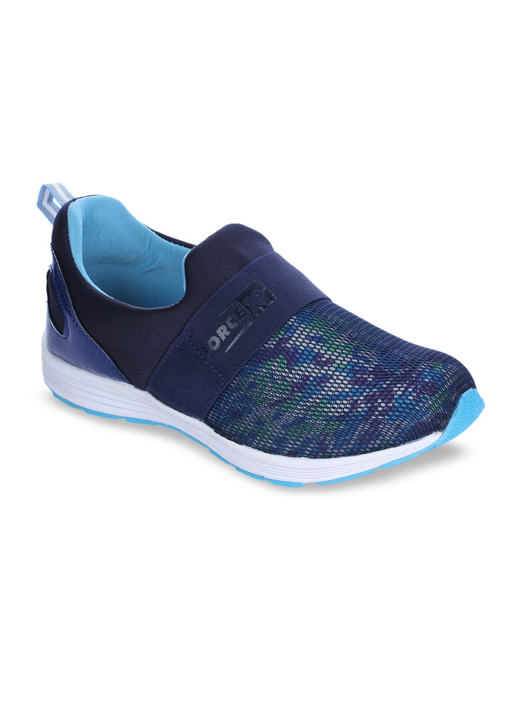 Liberty Women Blue PU Walking Shoes Price in India