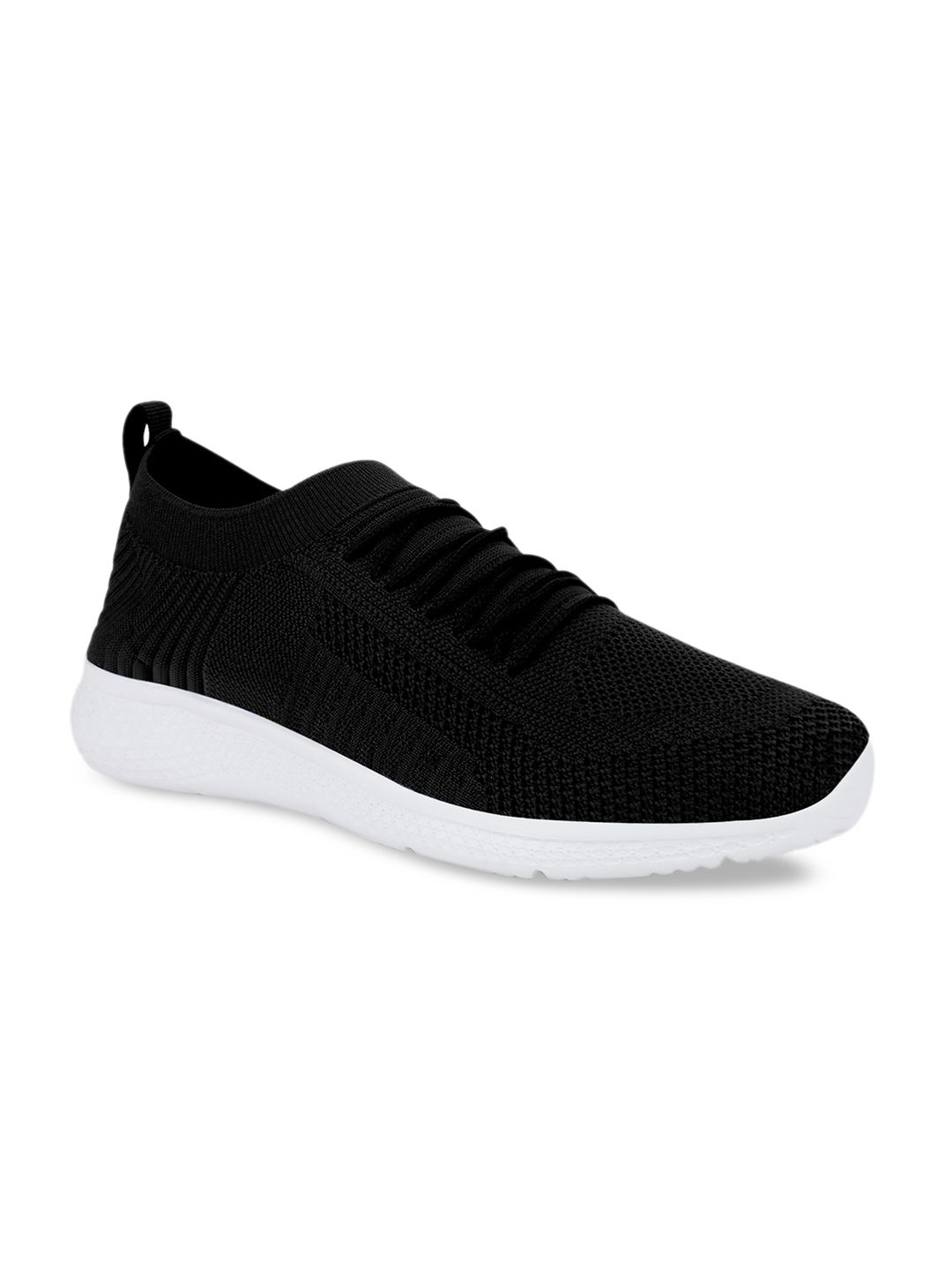 M7 by Metronaut Men Black Solid Sneakers