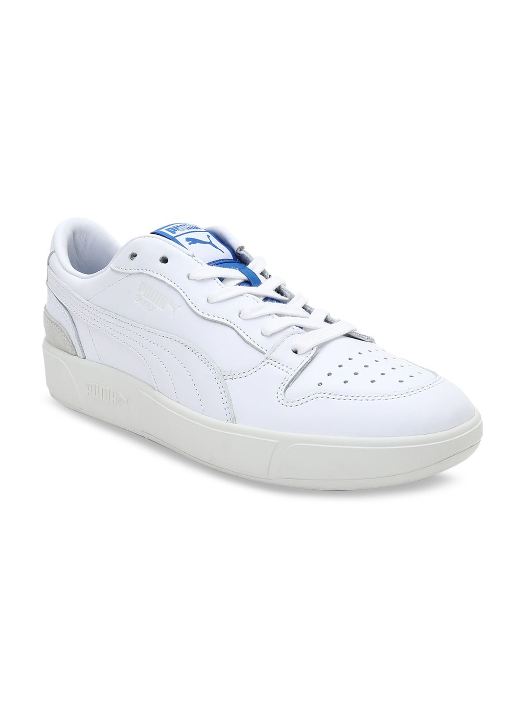 Puma Unisex White Leather Training or Gym Shoes Price in India