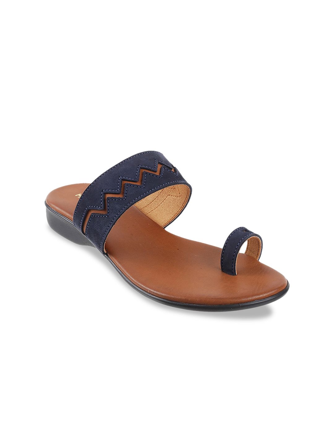 Mochi Women Blue Solid Sandals Price in India