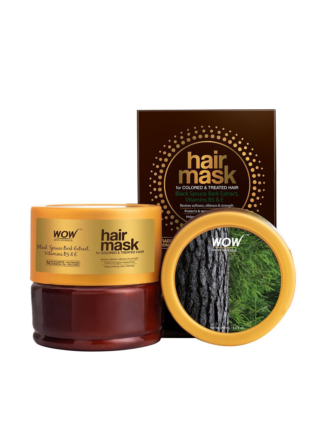 WOW Hair Mask For Coloured and Treated Hair - 200 ml Price in India