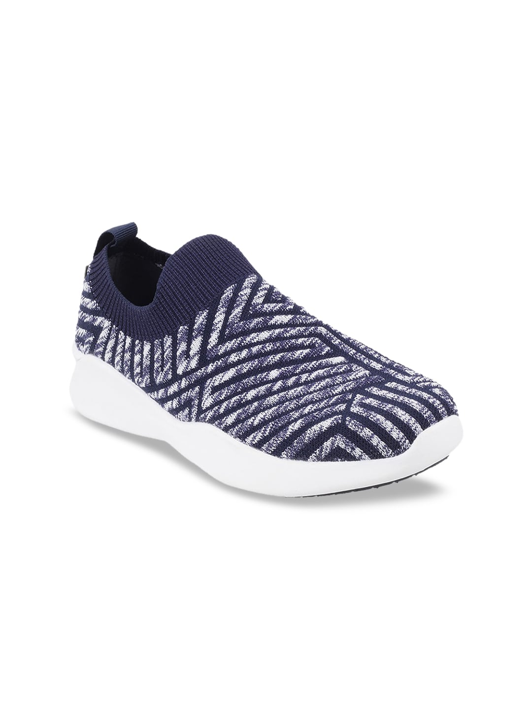 Mochi Women Blue & Off-White Sneakers Price in India