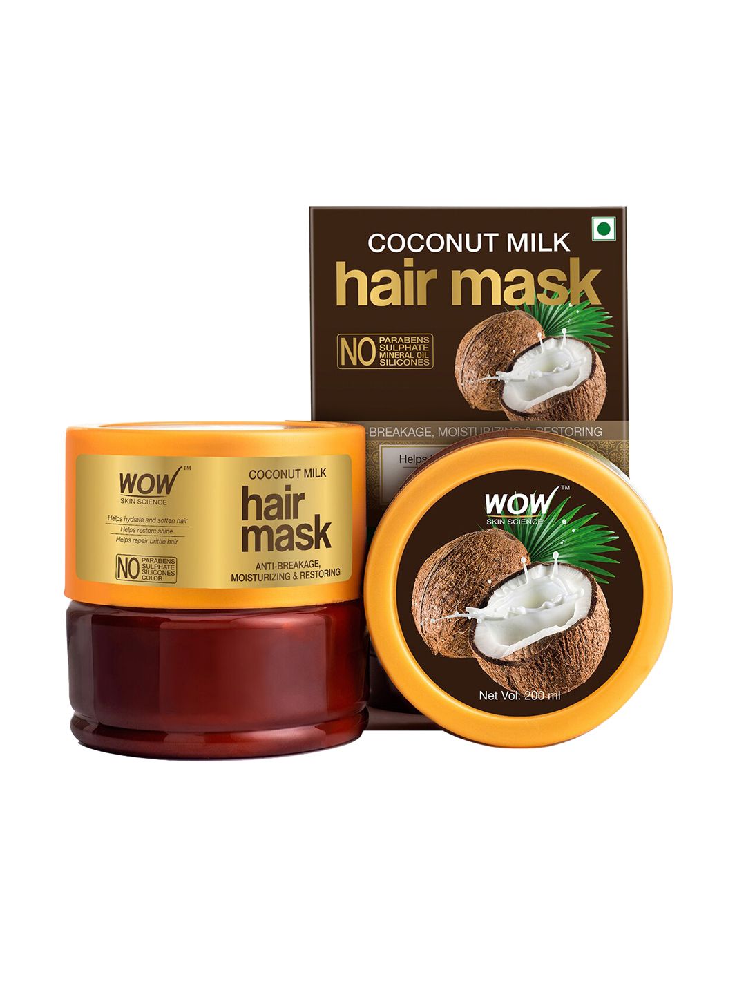 WOW Skin Science Coconut Milk Hair Mask - 200mL Price in India