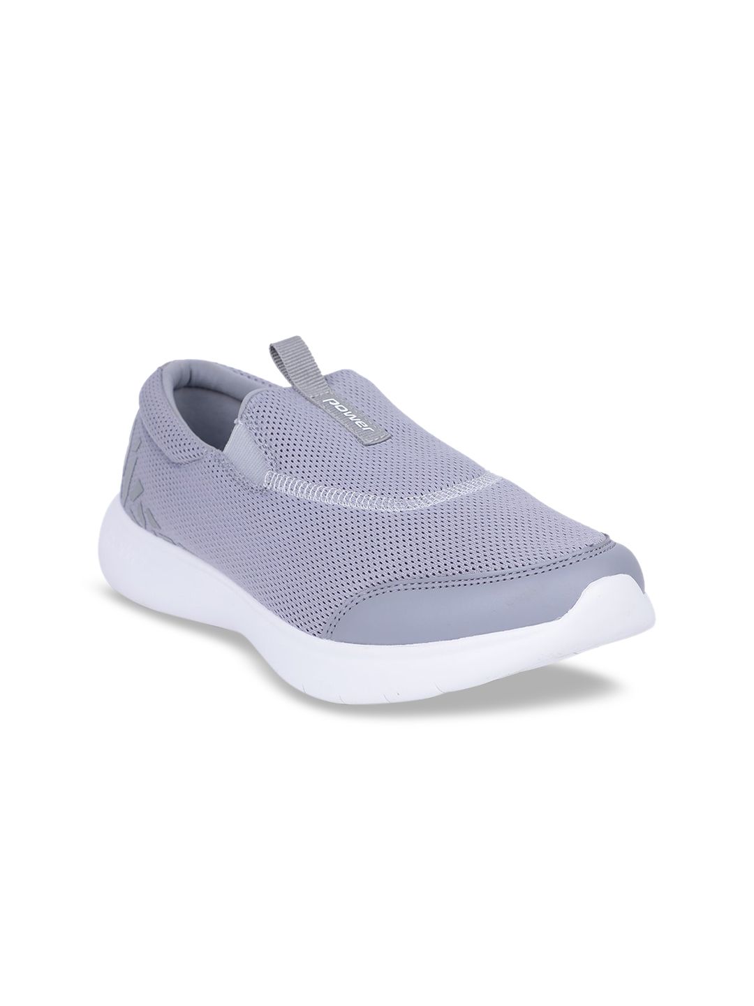 Power Women Grey Slip-On Sneakers Price in India