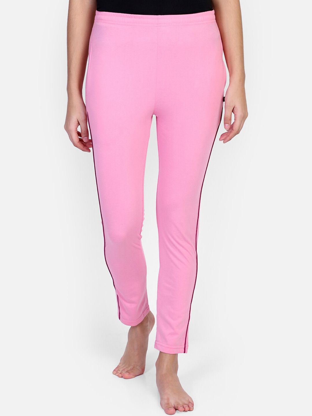 PROTEENS Women Pink Solid Lounge Pant Price in India