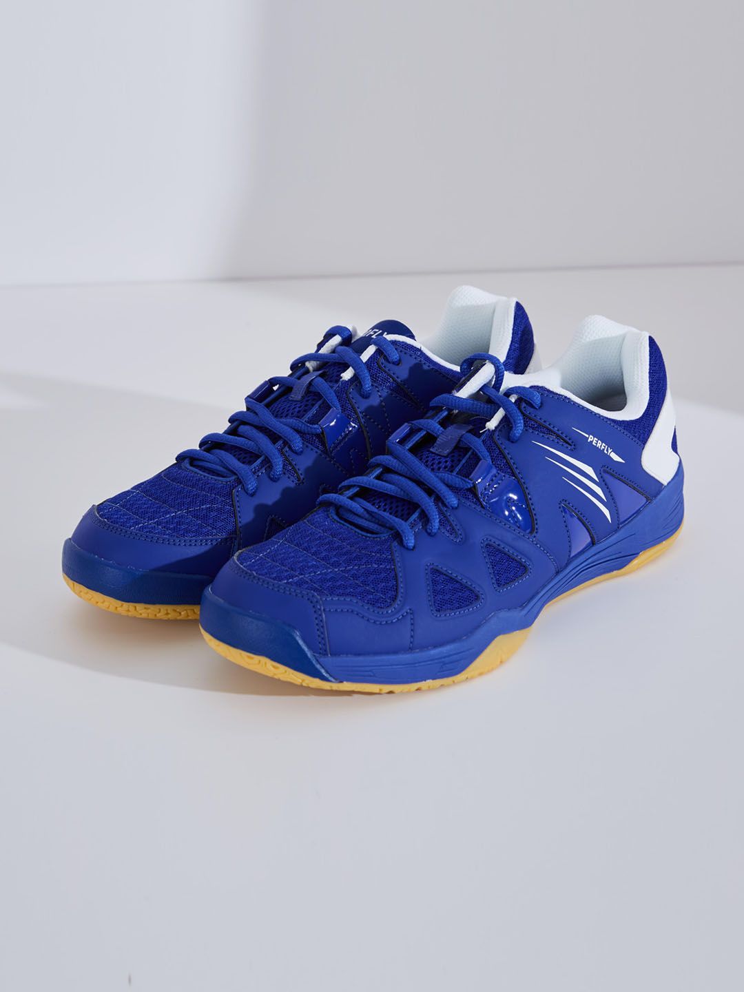 Decathlon PERFLY - Men Blue Synthetic Badminton Shoes