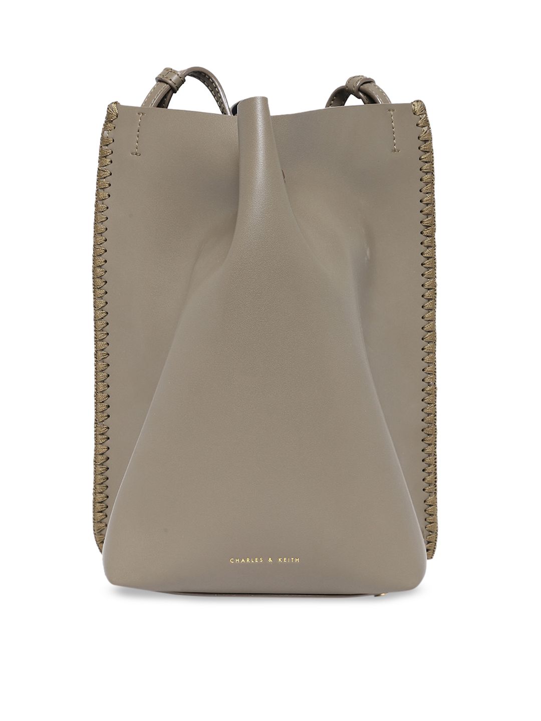 Buy CHARLES & KEITH Olive Green Solid Shoulder Bag - Handbags for