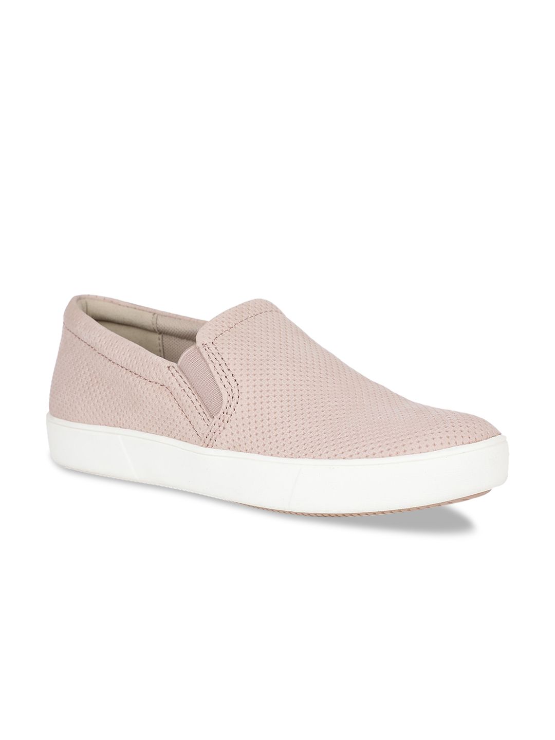 Naturalizer Women PinkPerforated Leather Slip-On Sneakers Price in India