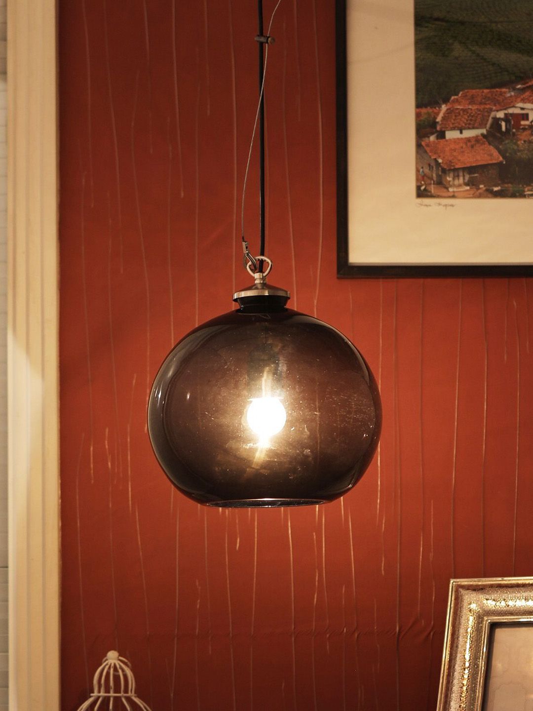 THE LIGHT STORE Black Solid Classic Country Ceiling Lantern Price in India