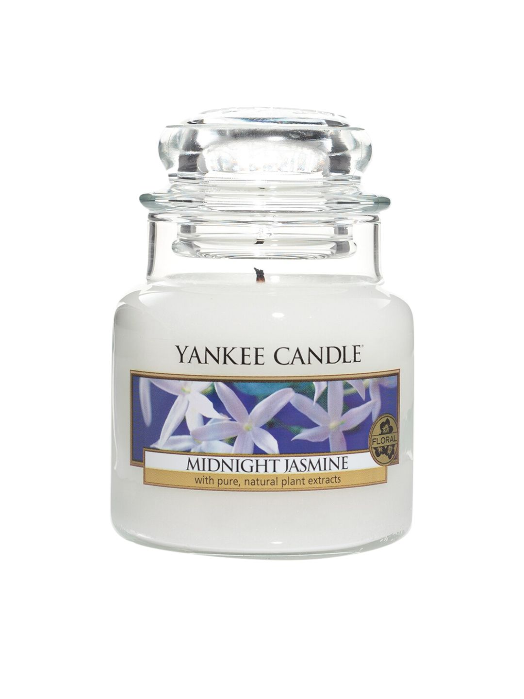 YANKEE CANDLE White Solid Midnight Jasmine Fragranced Glass Jar Candle Price in India