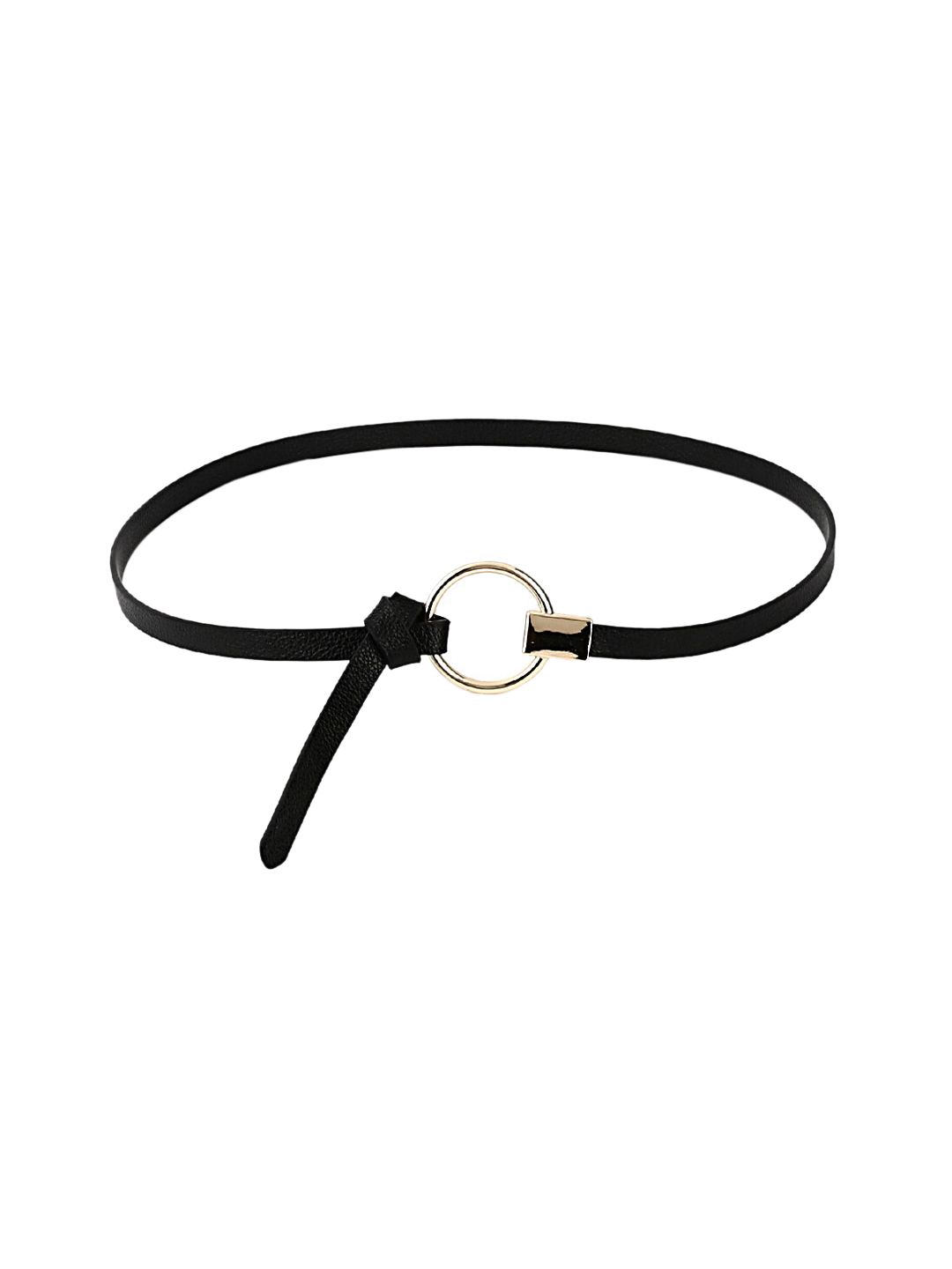 CRUSSET Women Black Textured Belt Price in India