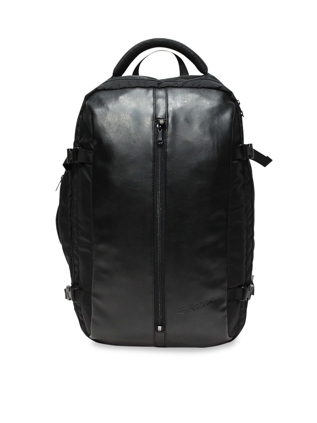 F Gear Unisex Black Solid Backpack Price in India