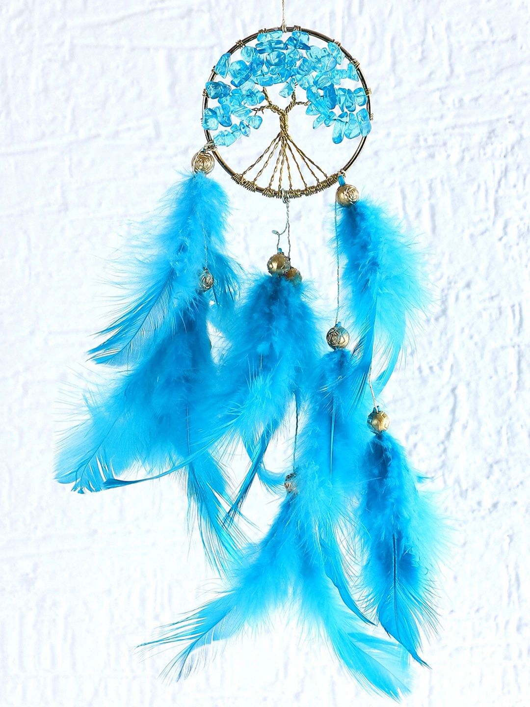 Rooh Blue Handmade Healing Tree Car Hanging Dream Catcher Price in India