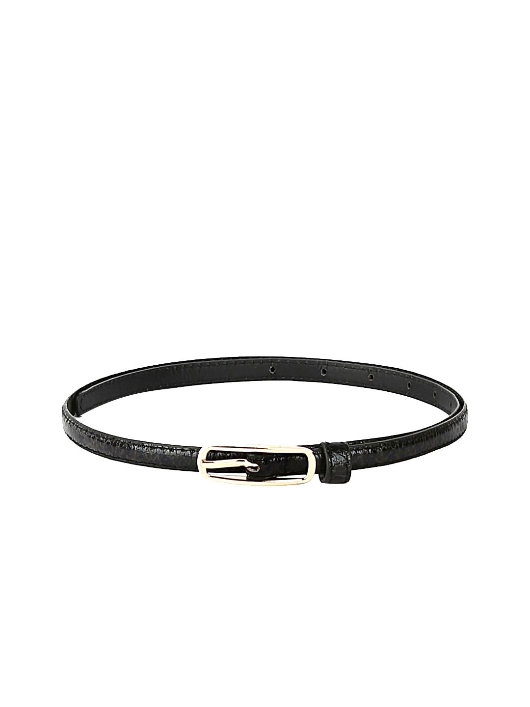 CRUSSET Women Black Textured Belt Price in India