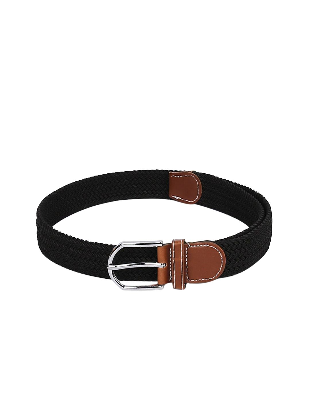 CRUSSET Unisex Black Braided Belt Price in India
