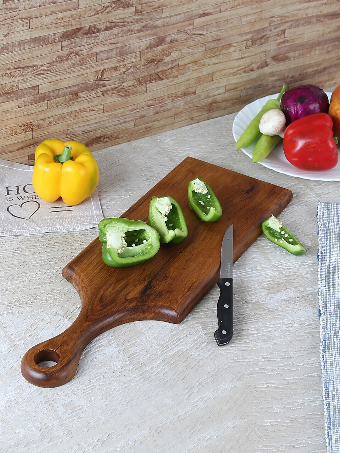 Safal Brown Pure Natural Teak Wood Exemplary Chopping Board Price in India