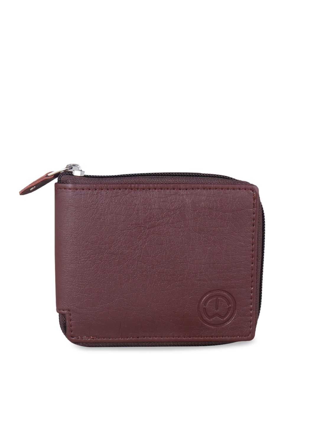 TnW Unisex Maroon Solid Two Fold Wallet Price in India