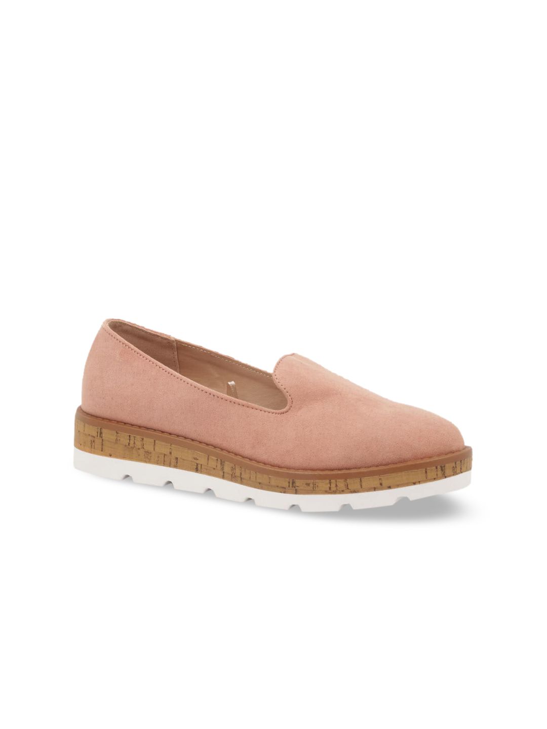 London Rag Women Pink Suede Loafers Price in India
