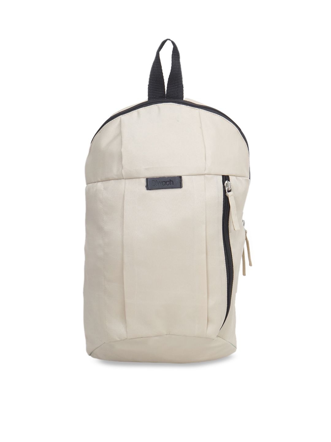 Diwaah Unisex Cream-Coloured Solid Backpack Price in India