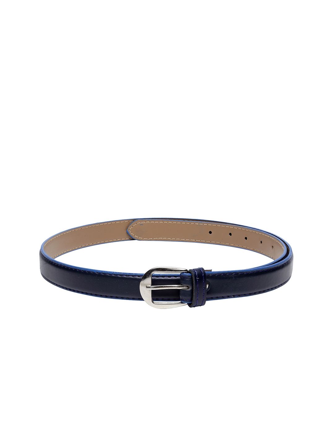 Apsis Women Navy Blue Solid Slim Belt Price in India