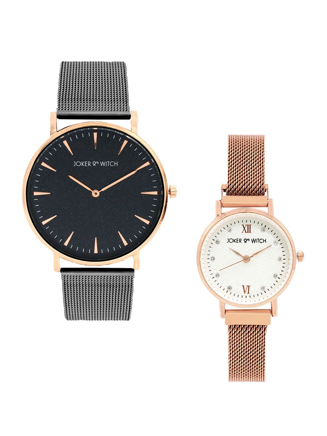 JOKER & WITCH Joker & Witch Jamie and Landon Couple Watches Gift Set JWCW24