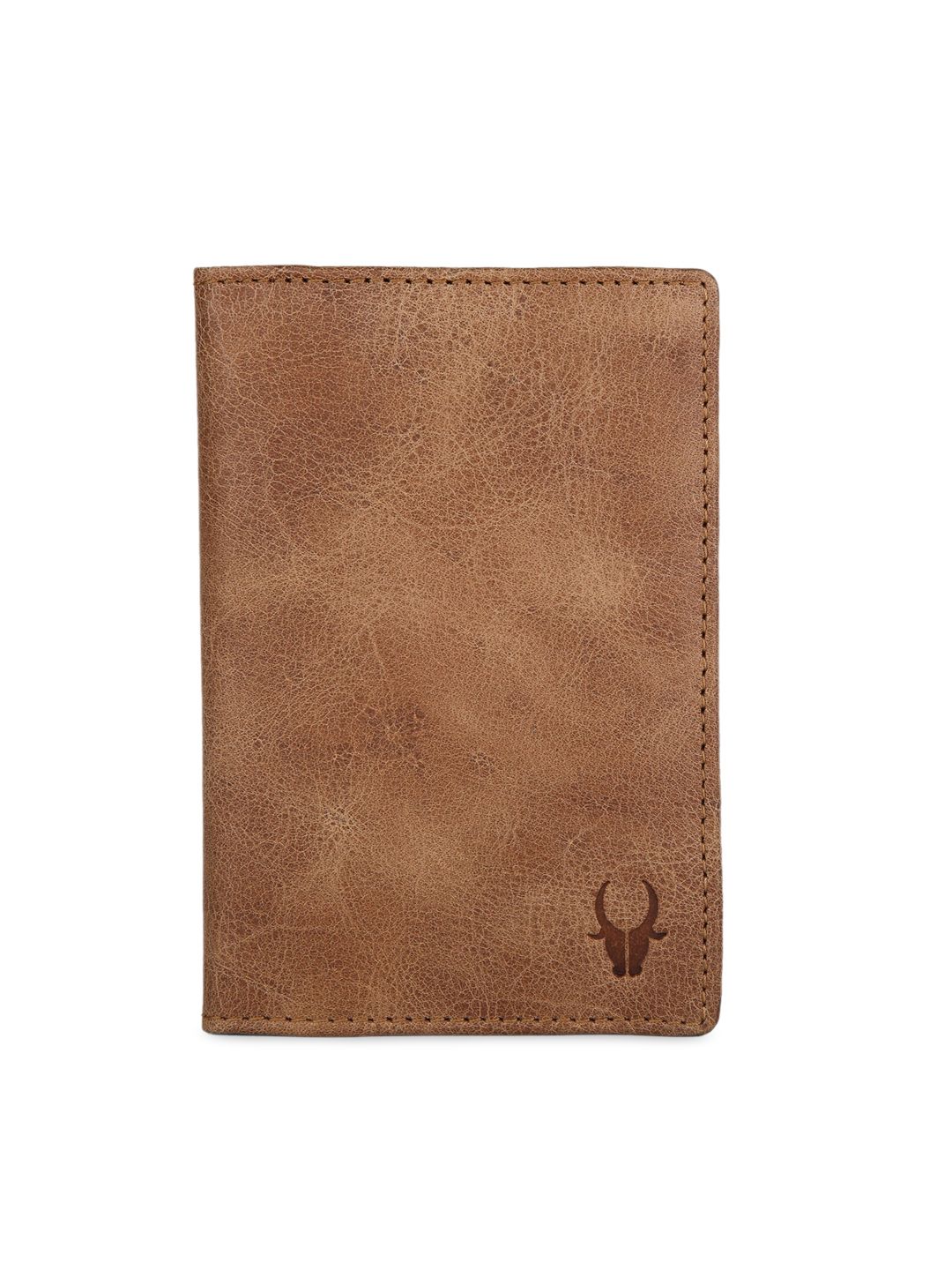 WildHorn Unisex Tan Solid Passport Holder Price in India