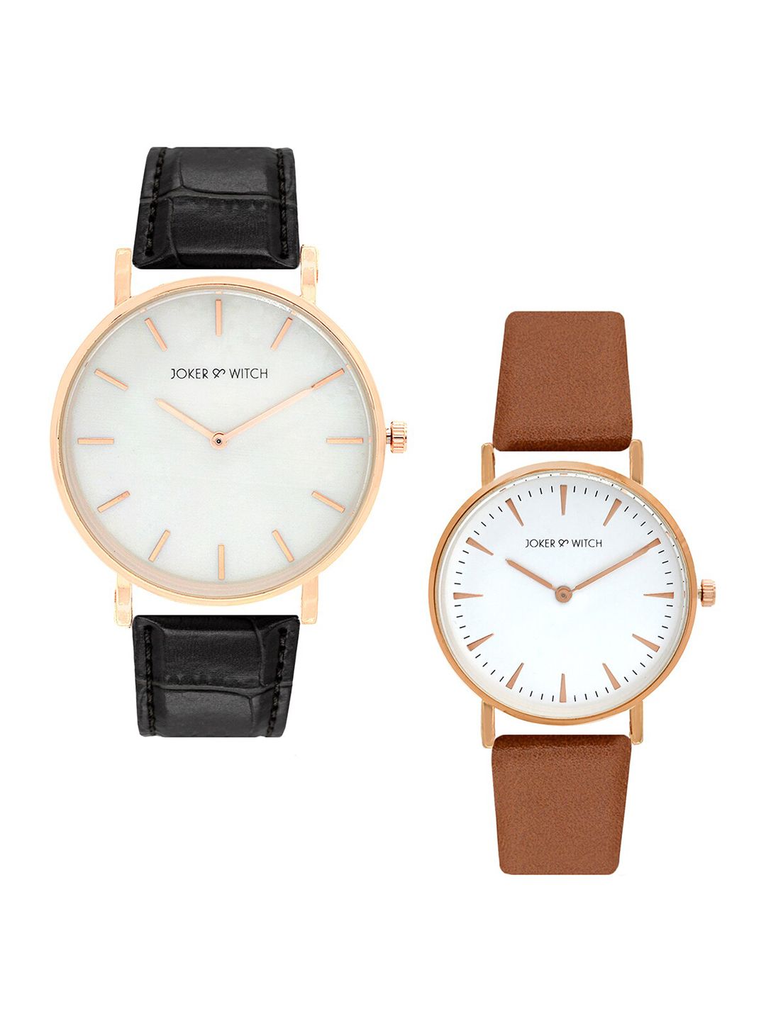 JOKER & WITCH Joker & Witch Rose & Jack Couple Watches JWCW4