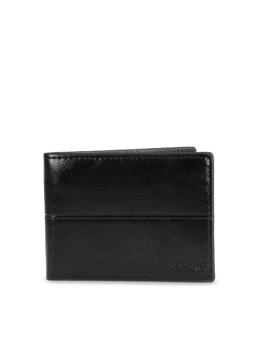 Alvaro Castagnino Men Black Solid Two Fold Wallet