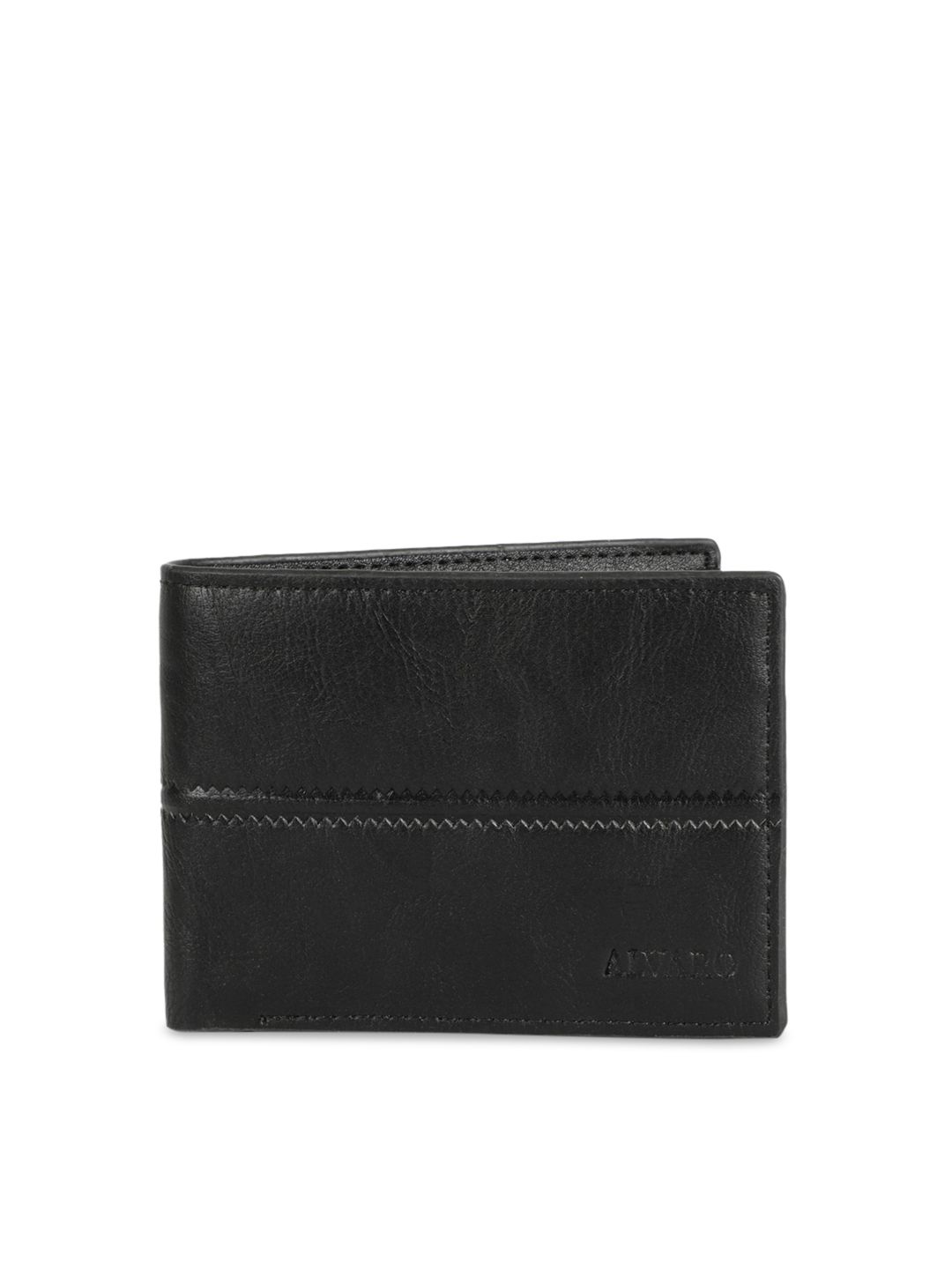 Alvaro Castagnino Men Black Solid Two Fold Wallet