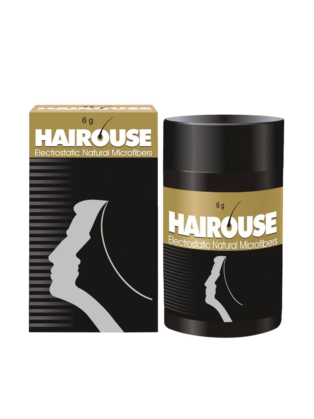 HAIROUSE Unisex Jet Black Natural Hair Building Microfibers 6 g Price in India