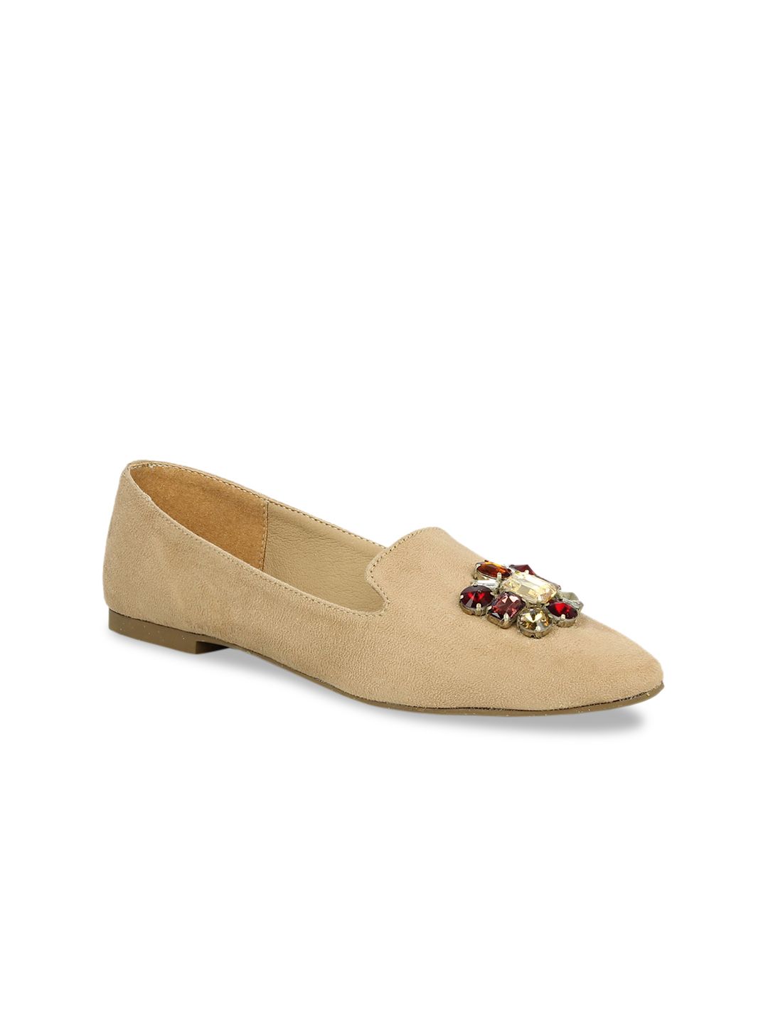 Inc 5 Women Beige Woven Design Loafers Price in India