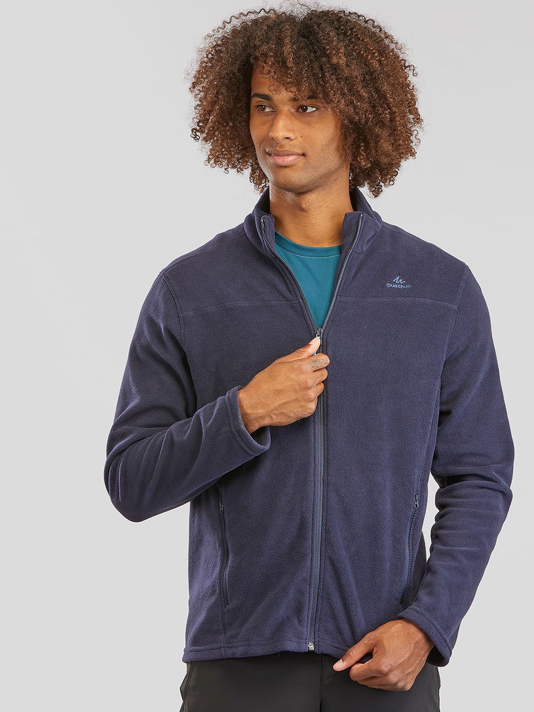 Buy Decathlon QUECHUA - Men Grey Full Sleeve Hiking And Trekking
