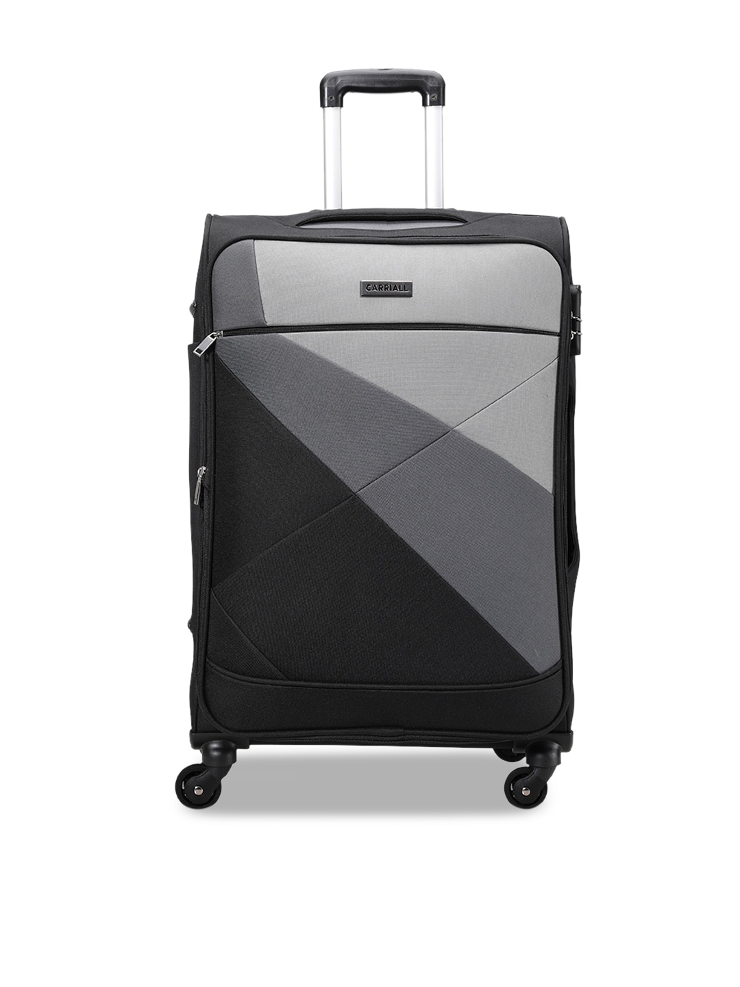 CARRIALL Black Vista Medium-Sized Check-in Trolley Suitcase Price in India