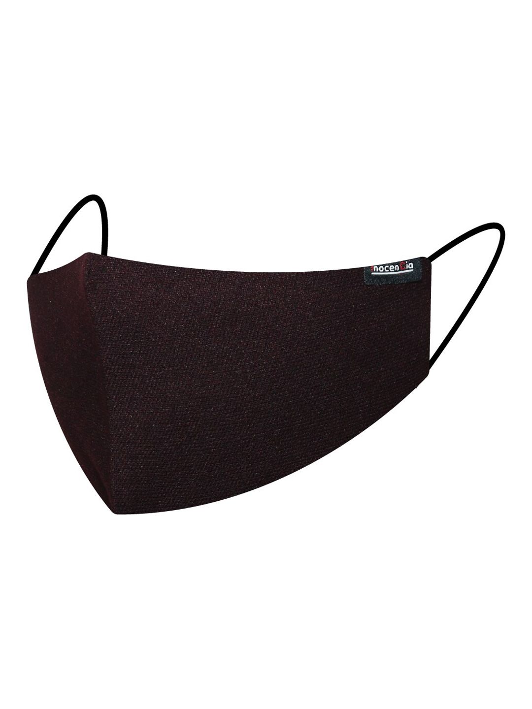 inocenCia Unisex Brown Solid 2-Ply Anti-Dust Reusable Cloth Mask Price in India