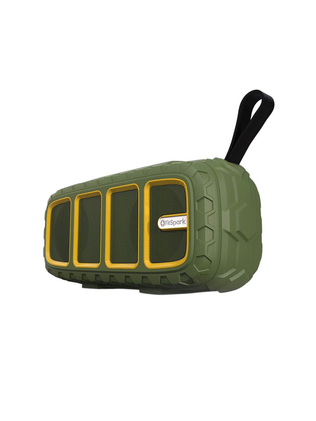 FitSpark Olive Green TAAL Portable Wireless Speaker with Dual Full Range Audio Drivers & Hands Free Calling Price in India