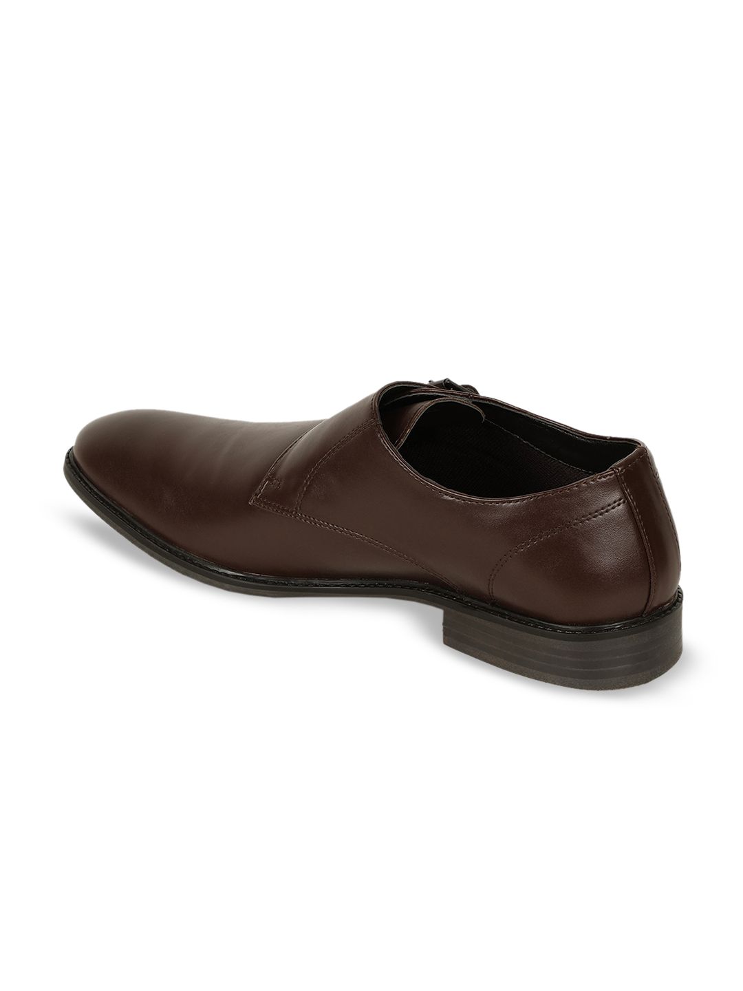 Buy Bond Street By Red Tape Men Brown Solid Formal Monk  display picture 2