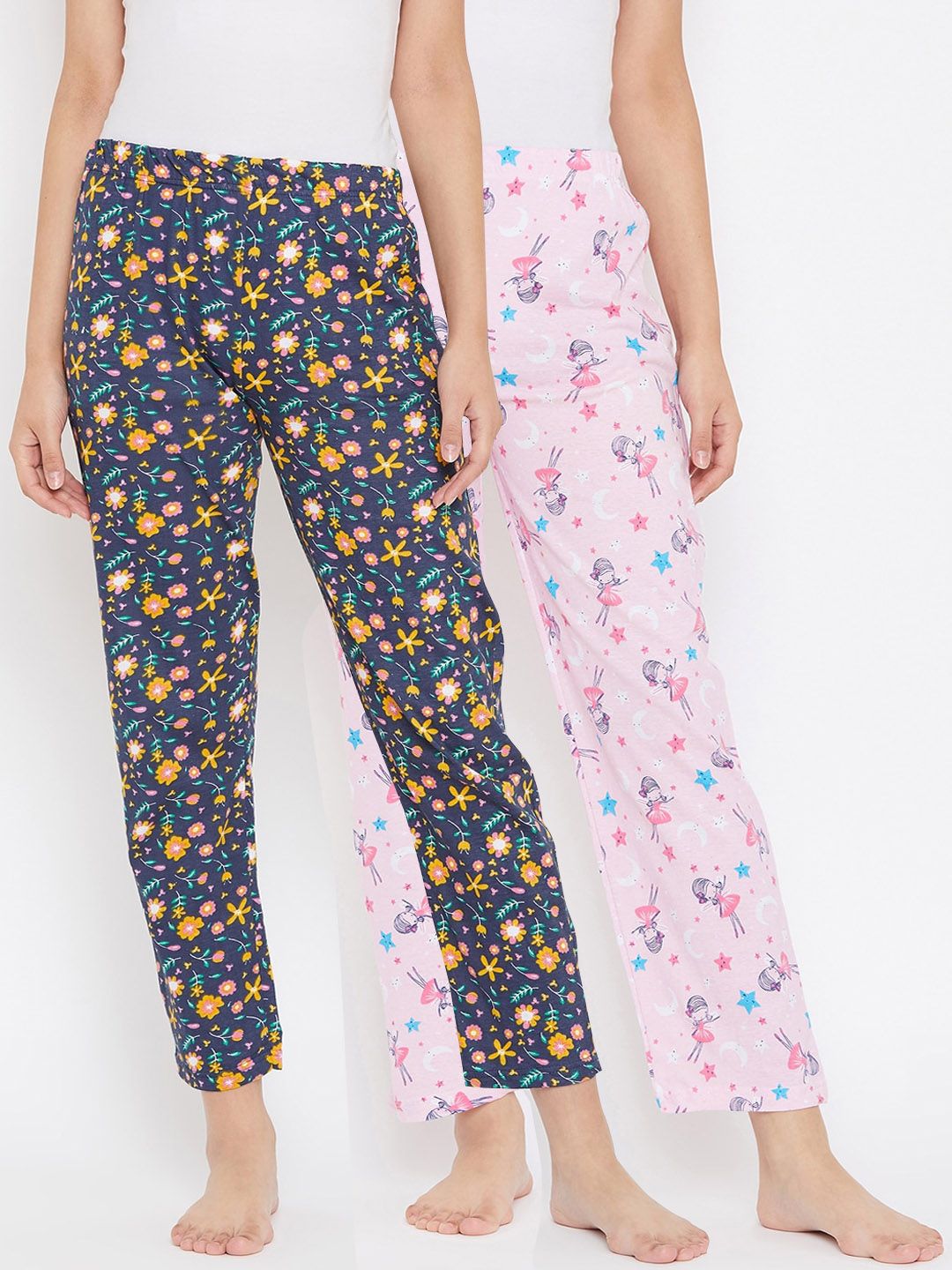 StyleStone Women Pack Of 2 Printed Lounge Pants Price in India