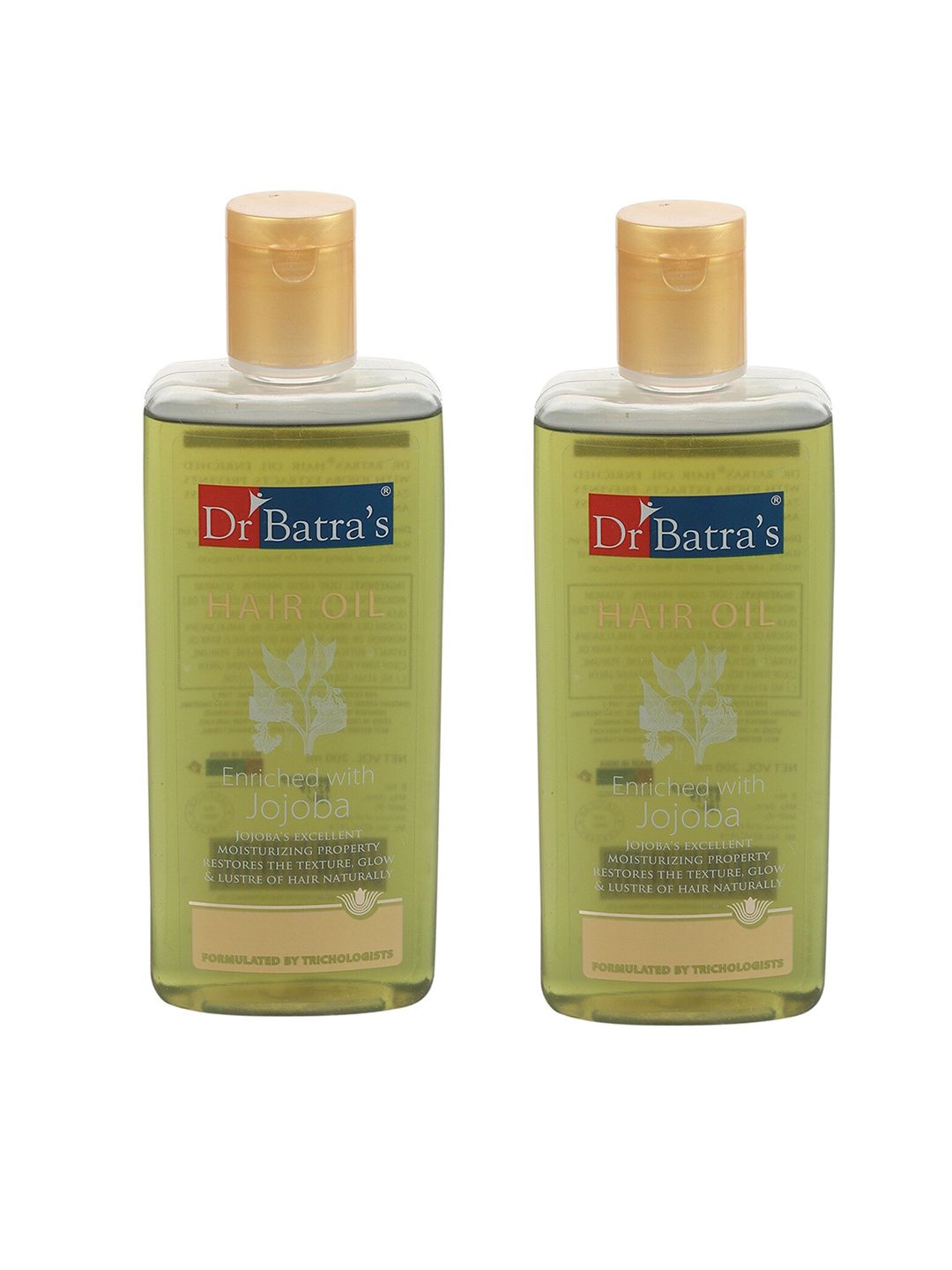 Dr Batra's Unisex Pack of 2 Enriched With Jojoba Hair Oil, 400ml Price in India