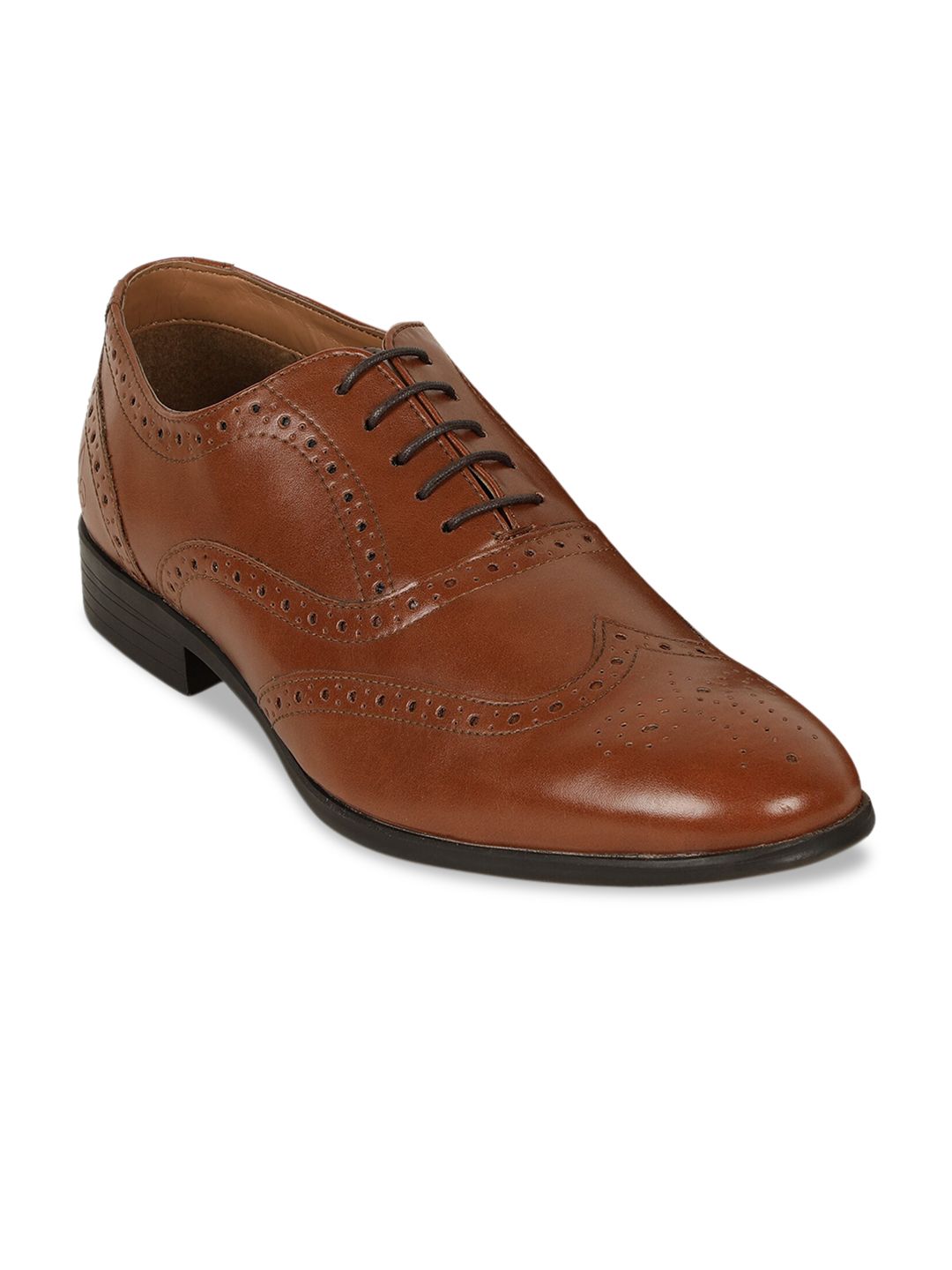 Bond Street By Red Tape Men Tan Brown Solid Formal Brogues