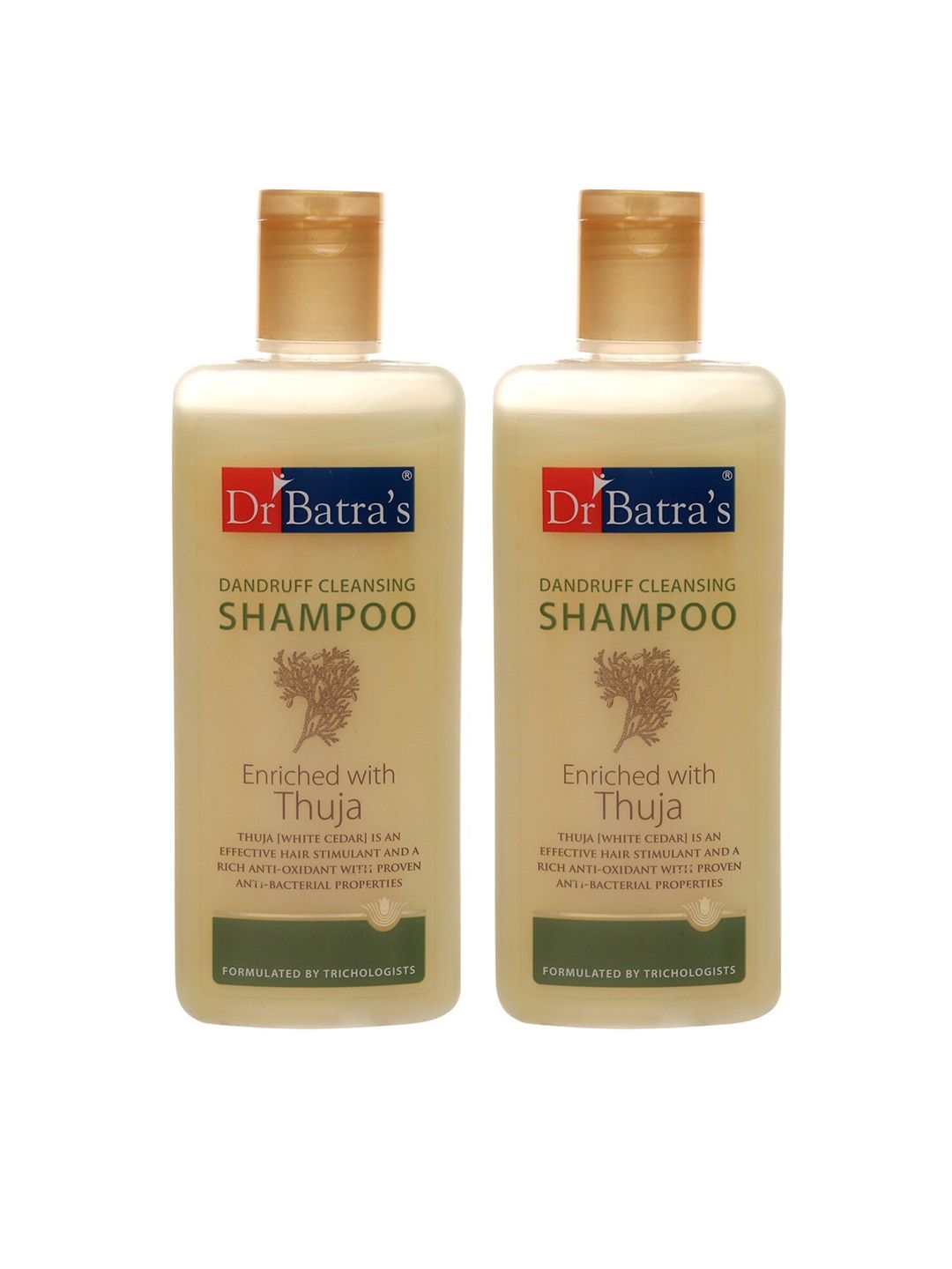 Dr. Batras Unisex Yellow Set Of 2 Dandruff Cleansing Shampoo Price in India