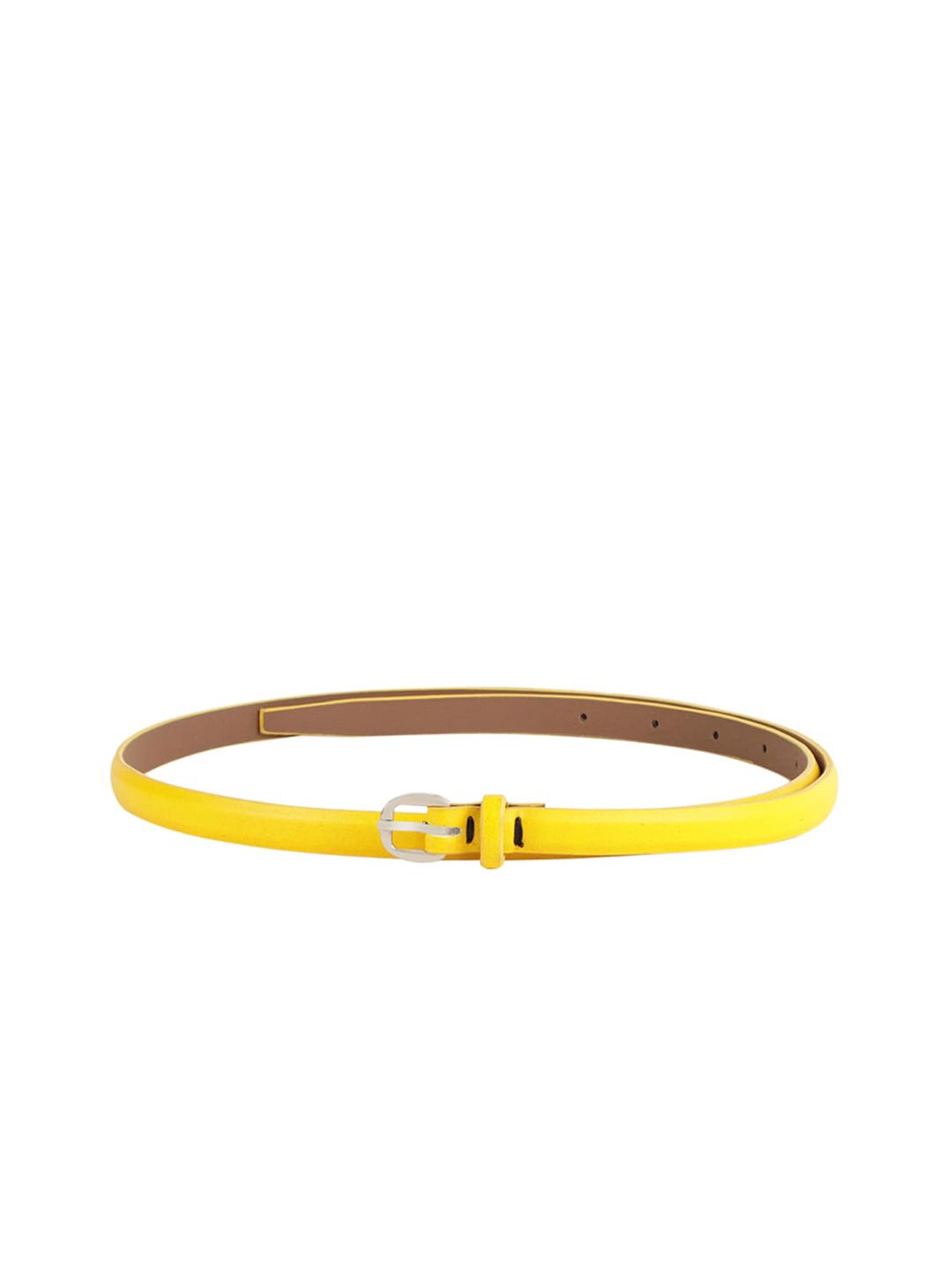 Alvaro Castagnino Women Yellow Solid Belt Price in India