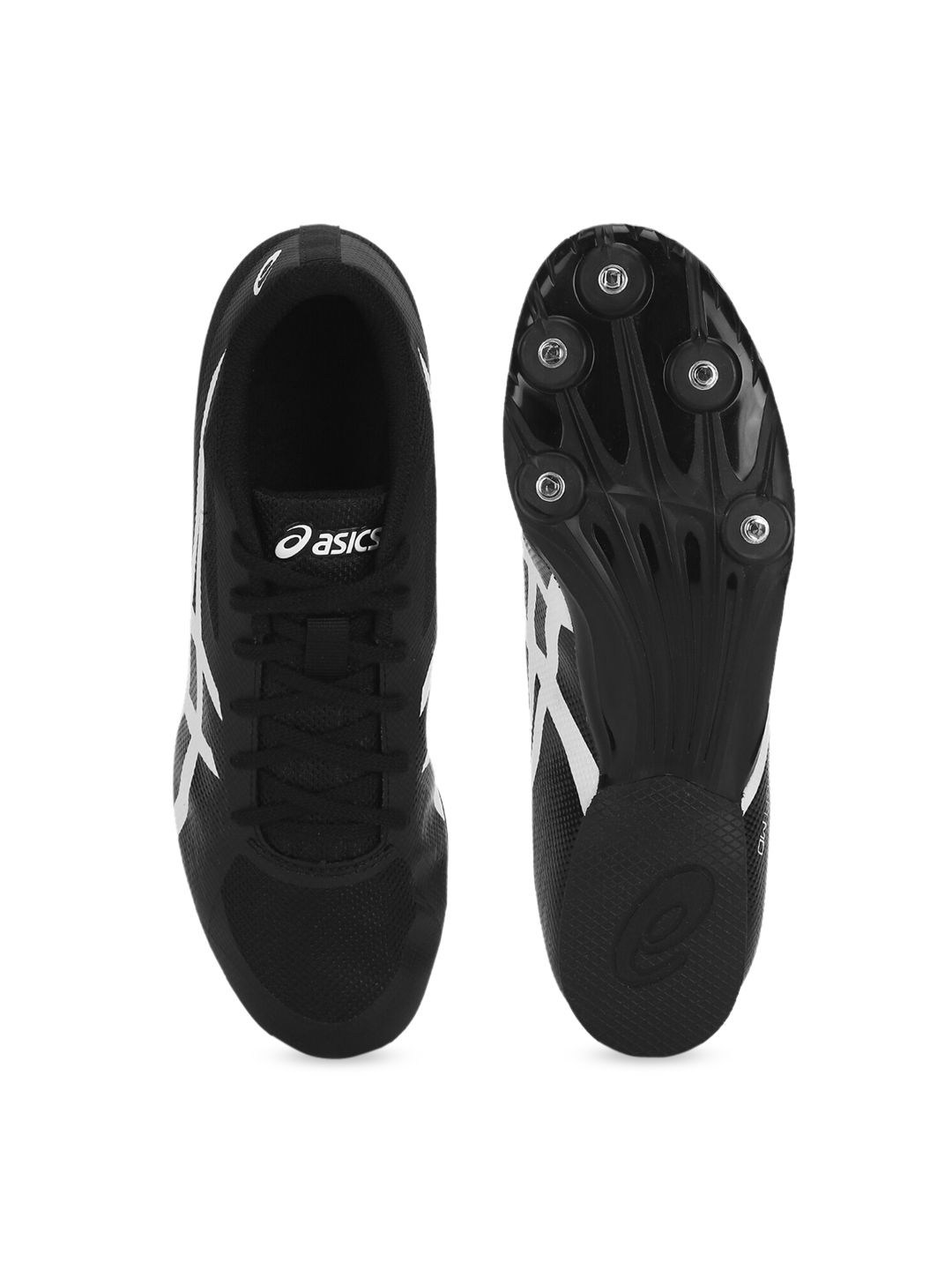 Buy ASICS Men Black & White Printed Hyper Md 7 Running Shoes